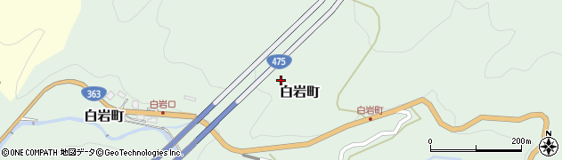 愛知県瀬戸市白岩町周辺の地図