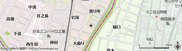 愛知県岩倉市五条町（大下）周辺の地図