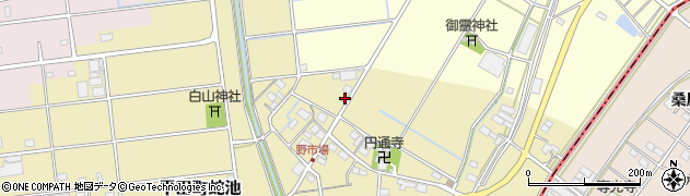 岐阜県海津市平田町蛇池2128周辺の地図