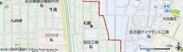 愛知県北名古屋市熊之庄石原周辺の地図