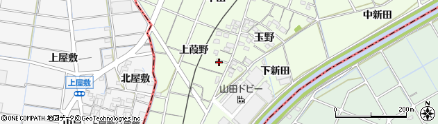 愛知県一宮市玉野上葭野周辺の地図