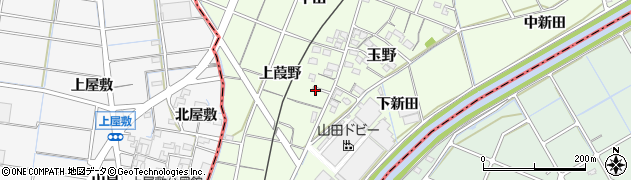 愛知県一宮市玉野（上葭野）周辺の地図