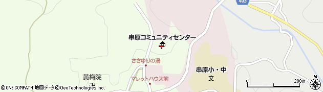 串原コミュニティセンター周辺の地図