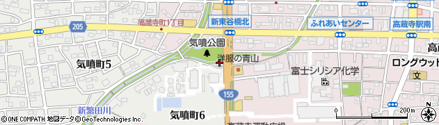 春日井市役所　環境分析センター周辺の地図