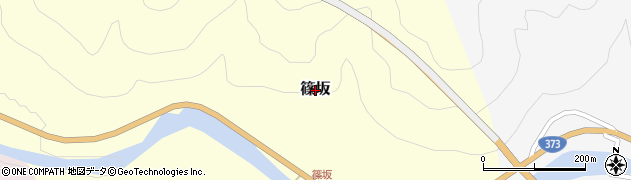 鳥取県智頭町（八頭郡）篠坂周辺の地図