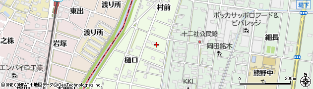 愛知県北名古屋市薬師寺周辺の地図