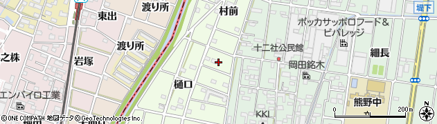 愛知県北名古屋市薬師寺周辺の地図