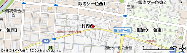 愛知県北名古屋市鍜治ケ一色周辺の地図