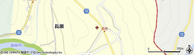 京都府京丹波町（船井郡）長瀬（西ノ元）周辺の地図