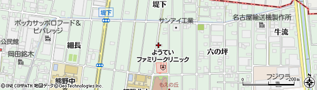 愛知県北名古屋市熊之庄（宮地）周辺の地図