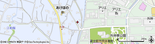 静岡県富士宮市外神259周辺の地図