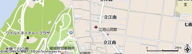 愛知県稲沢市祖父江町祖父江江西周辺の地図