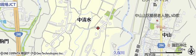 静岡県御殿場市中清水322周辺の地図