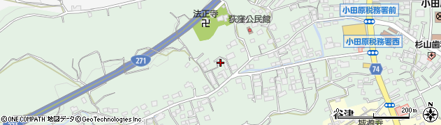 神奈川県小田原市荻窪889周辺の地図
