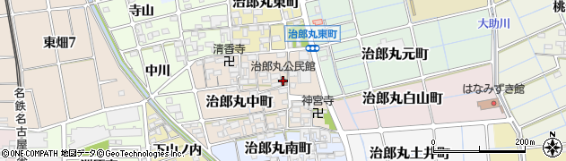 治郎丸公民館周辺の地図