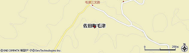 島根県出雲市佐田町毛津周辺の地図