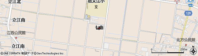 愛知県稲沢市祖父江町祖父江（七曲）周辺の地図