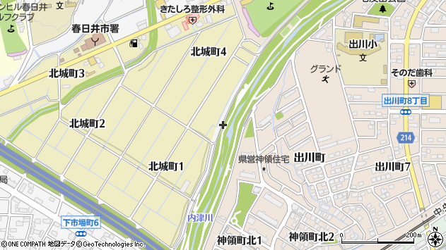 〒486-0852 愛知県春日井市下市場町の地図