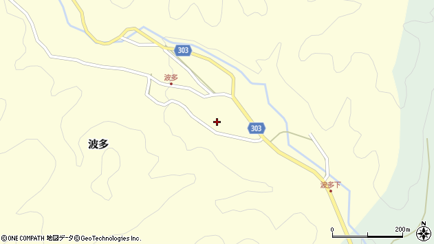 〒689-1466 鳥取県八頭郡智頭町波多の地図