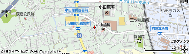 神奈川県小田原市荻窪437周辺の地図