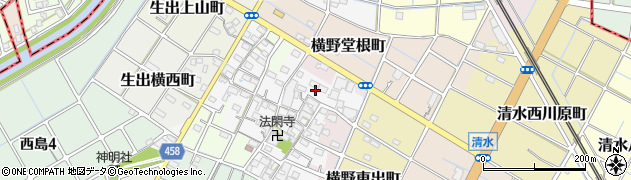 西川毛織株式会社　稲沢工場周辺の地図