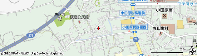 神奈川県小田原市荻窪498周辺の地図
