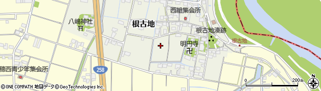 岐阜県養老町（養老郡）根古地周辺の地図