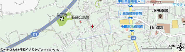 神奈川県小田原市荻窪508周辺の地図