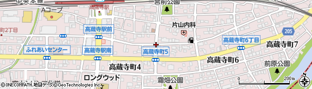 高蔵寺町４周辺の地図