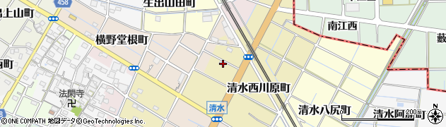 愛知県稲沢市清水西川原町139周辺の地図