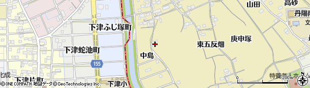愛知県一宮市丹陽町九日市場（西五反畑）周辺の地図