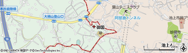 神奈川県三浦郡葉山町木古庭1740周辺の地図