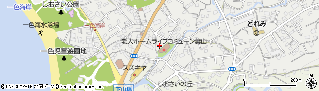 神奈川県三浦郡葉山町一色1960周辺の地図