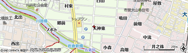 愛知県岩倉市川井町天神東31周辺の地図