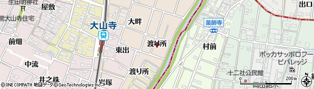 愛知県岩倉市曽野町（渡り所）周辺の地図