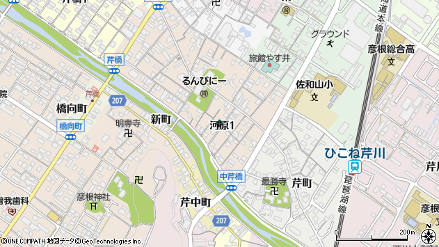 〒522-0083 滋賀県彦根市河原の地図