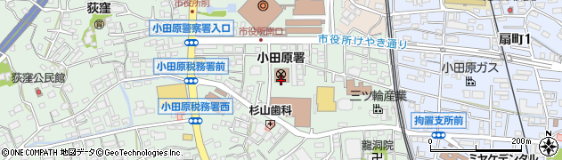神奈川県出先機関　小田原合同庁舎周辺の地図