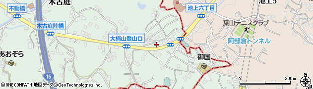 神奈川県三浦郡葉山町木古庭1698周辺の地図