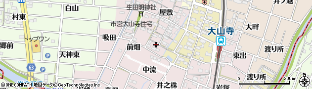 愛知県岩倉市大山寺町（前畑）周辺の地図