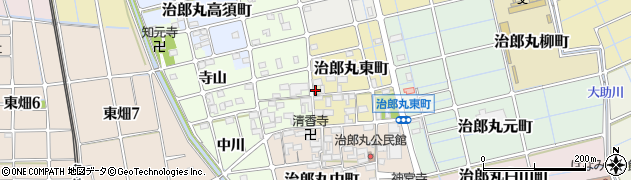愛知県稲沢市治郎丸東町周辺の地図