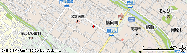 髪染本舗彦根店周辺の地図