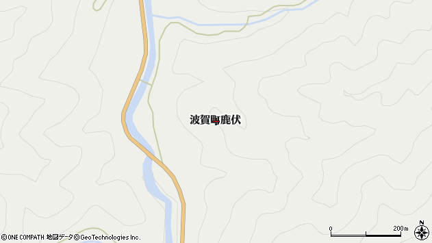 〒671-4203 兵庫県宍粟市波賀町鹿伏の地図