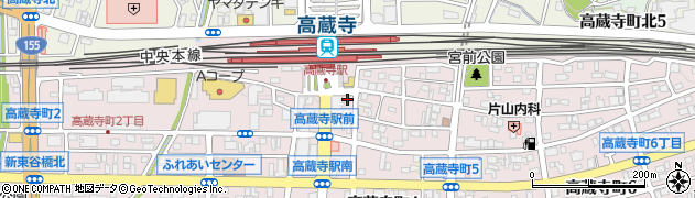 駐輪場　若竹周辺の地図