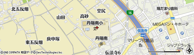 愛知県一宮市丹陽町九日市場周辺の地図