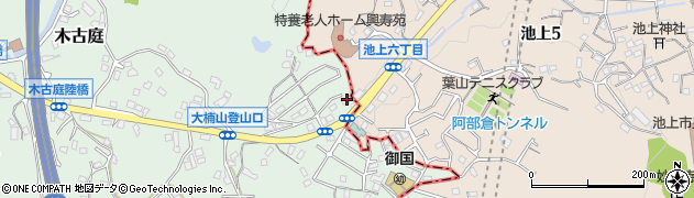 神奈川県三浦郡葉山町木古庭1684周辺の地図