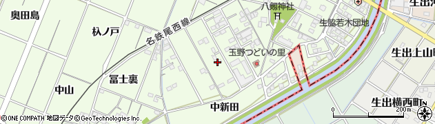 愛知県一宮市玉野（涜漉）周辺の地図