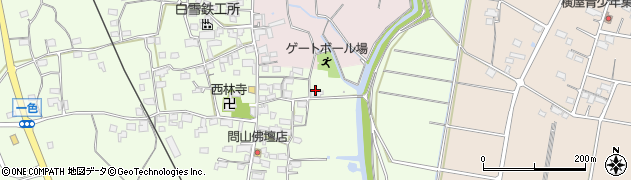 岐阜県養老町（養老郡）一色周辺の地図