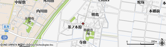 愛知県稲沢市祖父江町山崎明島115周辺の地図