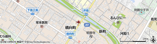 滋賀県彦根市橋向町周辺の地図