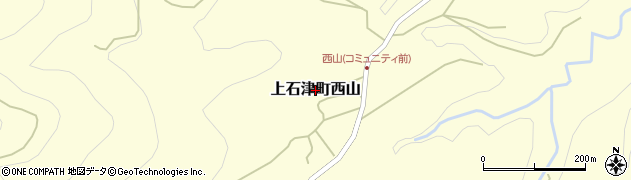 岐阜県大垣市上石津町西山周辺の地図